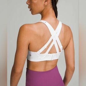 Lululemon Energy Bra *High Support, B–DDD CupsWhite 34G White Sports Tank